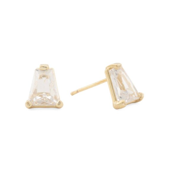 KENDRA SCOTT Gold Gold Blair Stud Earrings - Picture 1 of 2